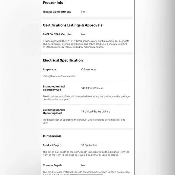 Mini Refrigerator - Pink - Cooluli - Concord 0.7 Cu. Ft. - Picture 8 of 11